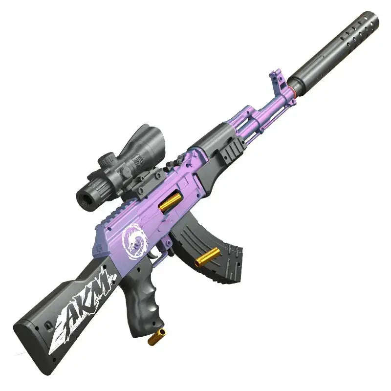 AK47 Toy Gun With Manual Shell Ejection And Soft Bullets - ToylandEU