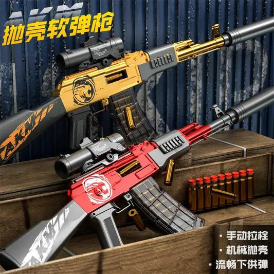  AK47 Toy Gun With Shell Ejection And Safe Soft Bullets -  ToylandEU™