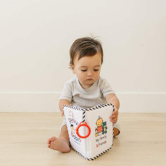 Baby Photo Album | Baby Safe Mirror | 17 Soft Pages | Infant Memory Book