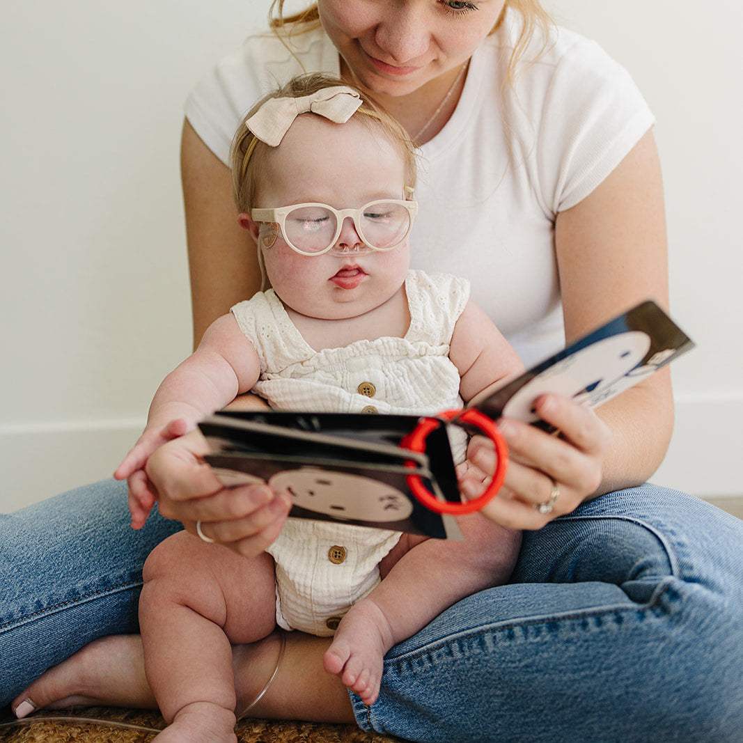 High Contrast Flashcards | Black White Red Patterns | 6 Pack | For Newborns