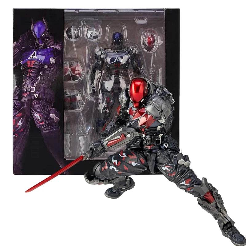 AMAZING YAMAGUCHI Action Figure Arkham Knight Batman Red Hood - ToylandEU
