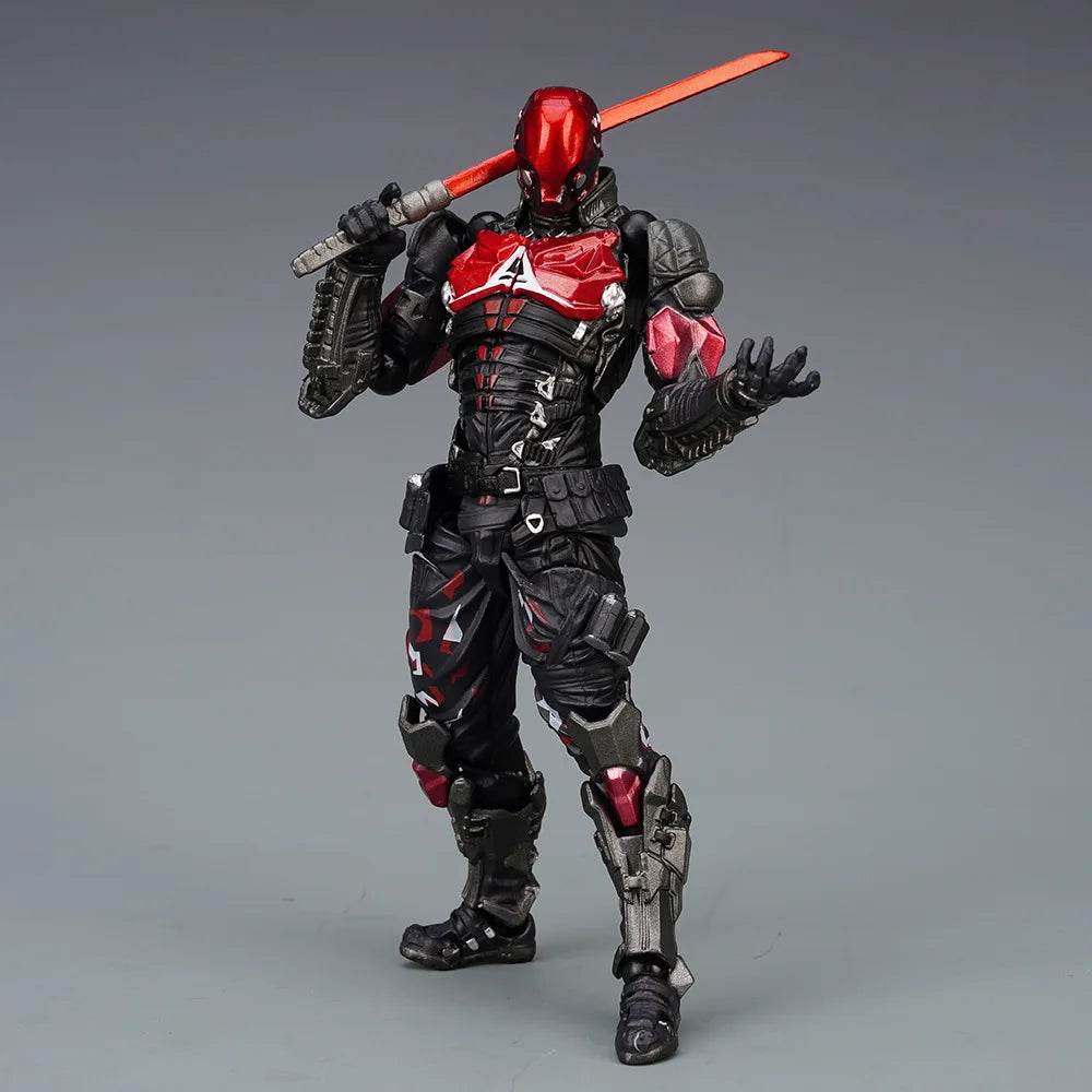 AMAZING YAMAGUCHI Action Figure Arkham Knight Batman Red Hood - ToylandEU