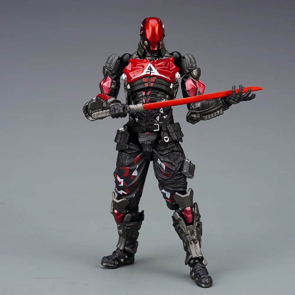AMAZING YAMAGUCHI Action Figure Arkham Knight Batman Red Hood - ToylandEU