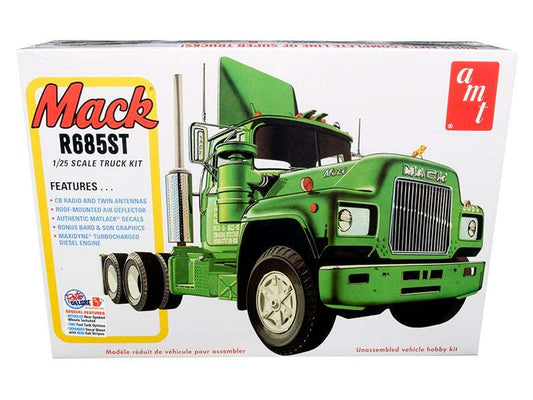 Mack R685ST Semi Tractor Truck | 1/25 Plastic Model Kit | AMT | Collector Quality