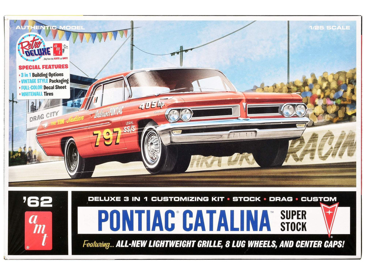 Model Kit | 1962 Pontiac Catalina | 1/25 Scale 3-In-1 Build | Skill 2 Set