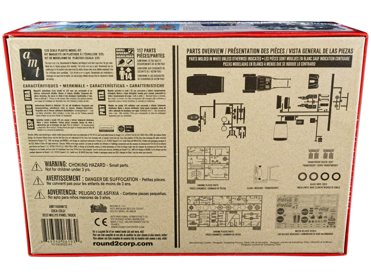 1933 Willys Panel Truck | 1/25 Plastic Model Kit | AMT | Coca-Cola Series