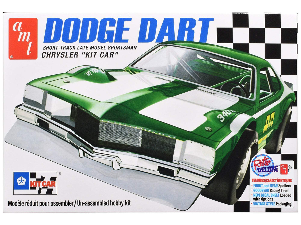 Dodge Dart Model Kit | 1/25 Scale | AMT Skill 2 | Short Track Kit Car