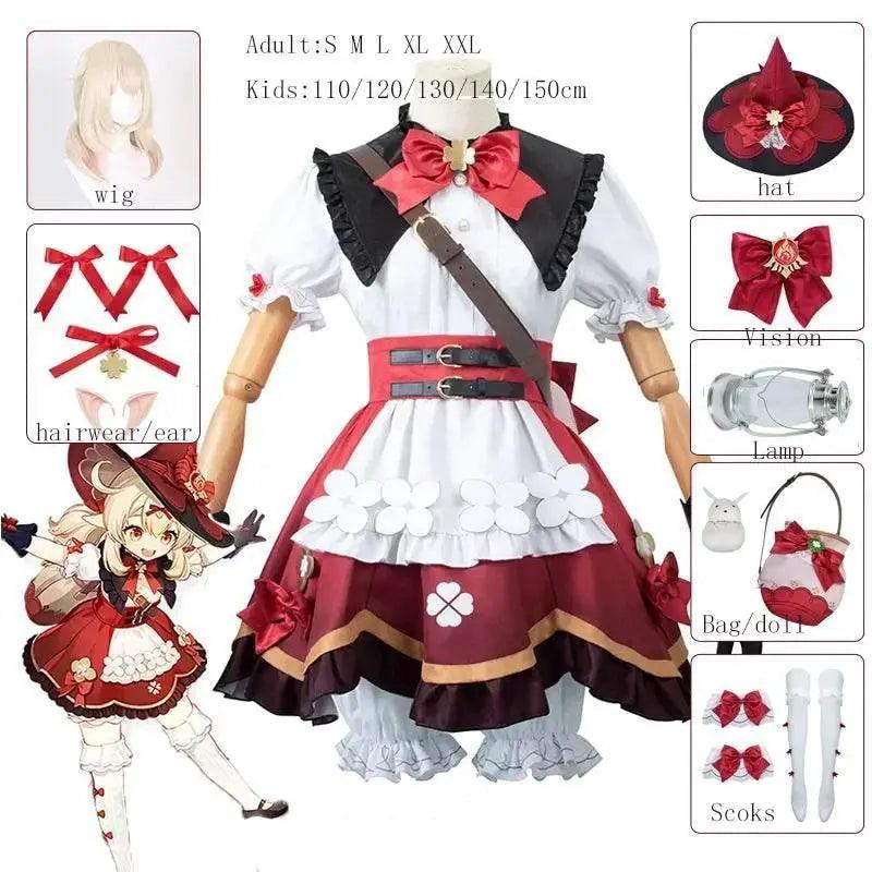  ANIMECC Klee Cosplay Costume for Girls Halloween Party -  ToylandEU™