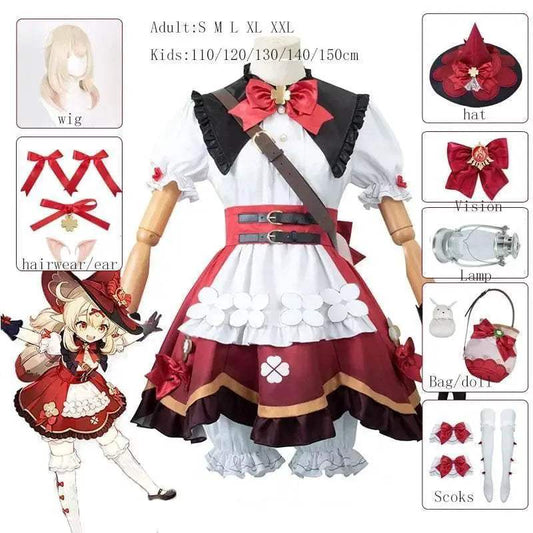  ANIMECC Klee Cosplay Costume for Girls Halloween Party -  ToylandEU™