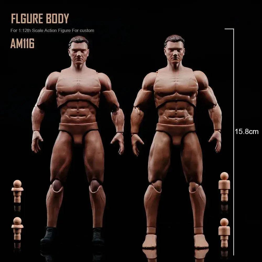  ANT AM116 1/12 Flexible Muscular Male Action Figure Doll -  ToylandEU™