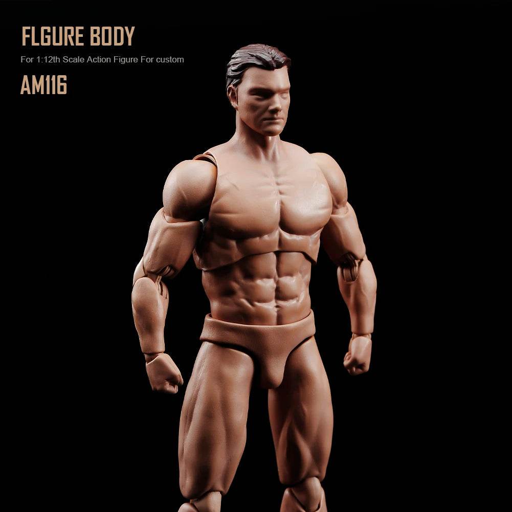 ANT AM116 1/12 Flexible Muscular Seamless Body Doll - ToylandEU