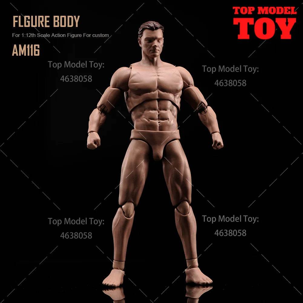 ANT AM116 1/12 Flexible Muscular Seamless Body Doll - ToylandEU