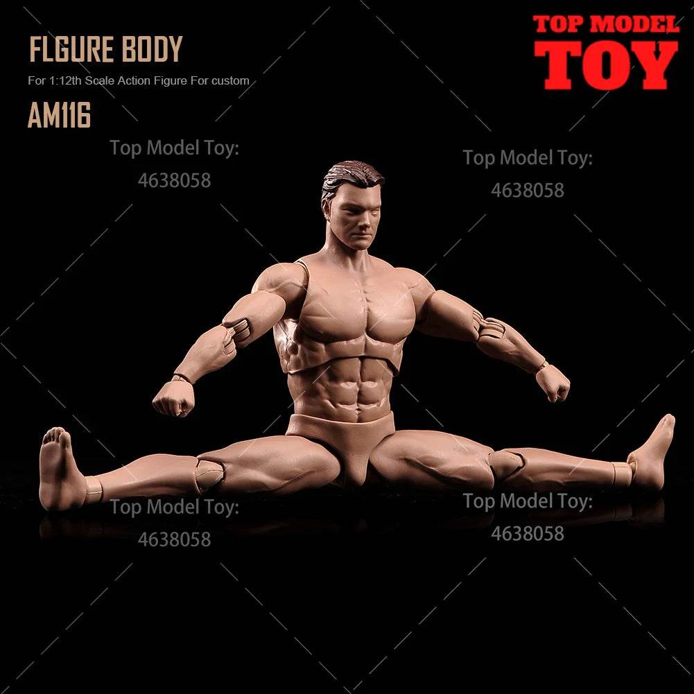 ANT AM116 1/12 Flexible Muscular Seamless Body Doll - ToylandEU