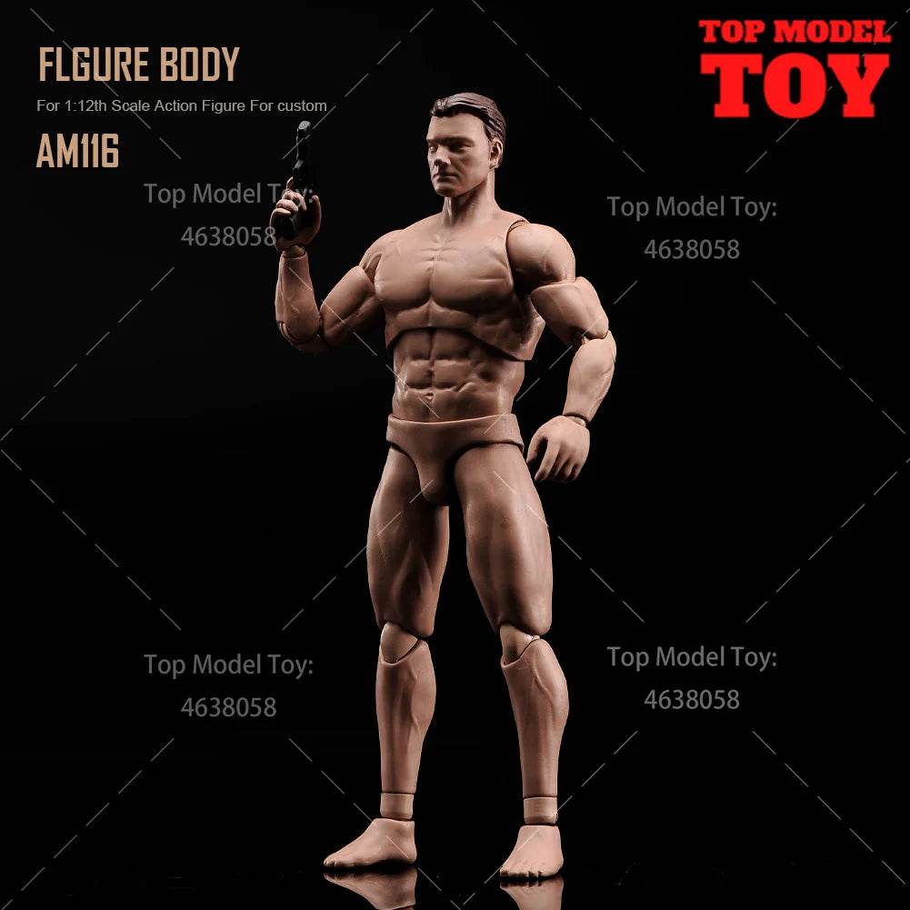 ANT AM116 1/12 Flexible Muscular Seamless Body Doll - ToylandEU