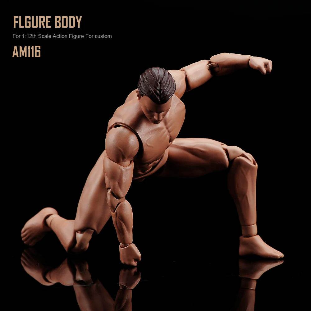 ANT AM116 1/12 Scale Male Strong Body Muscular Action Figure - ToylandEU