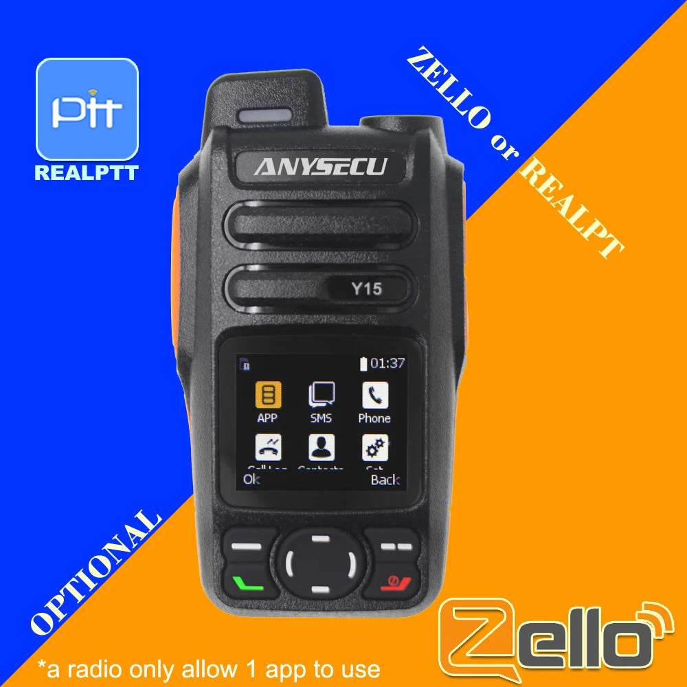 ANYSECU Y15 Android 5.1 4G Network Radio Walkie Talkie - ToylandEU