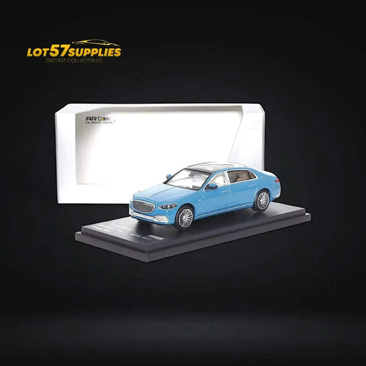 AR BOX 2021 Mercedes-Benz Maybach W223 Blue Licensed Product 1:64 - ToylandEU