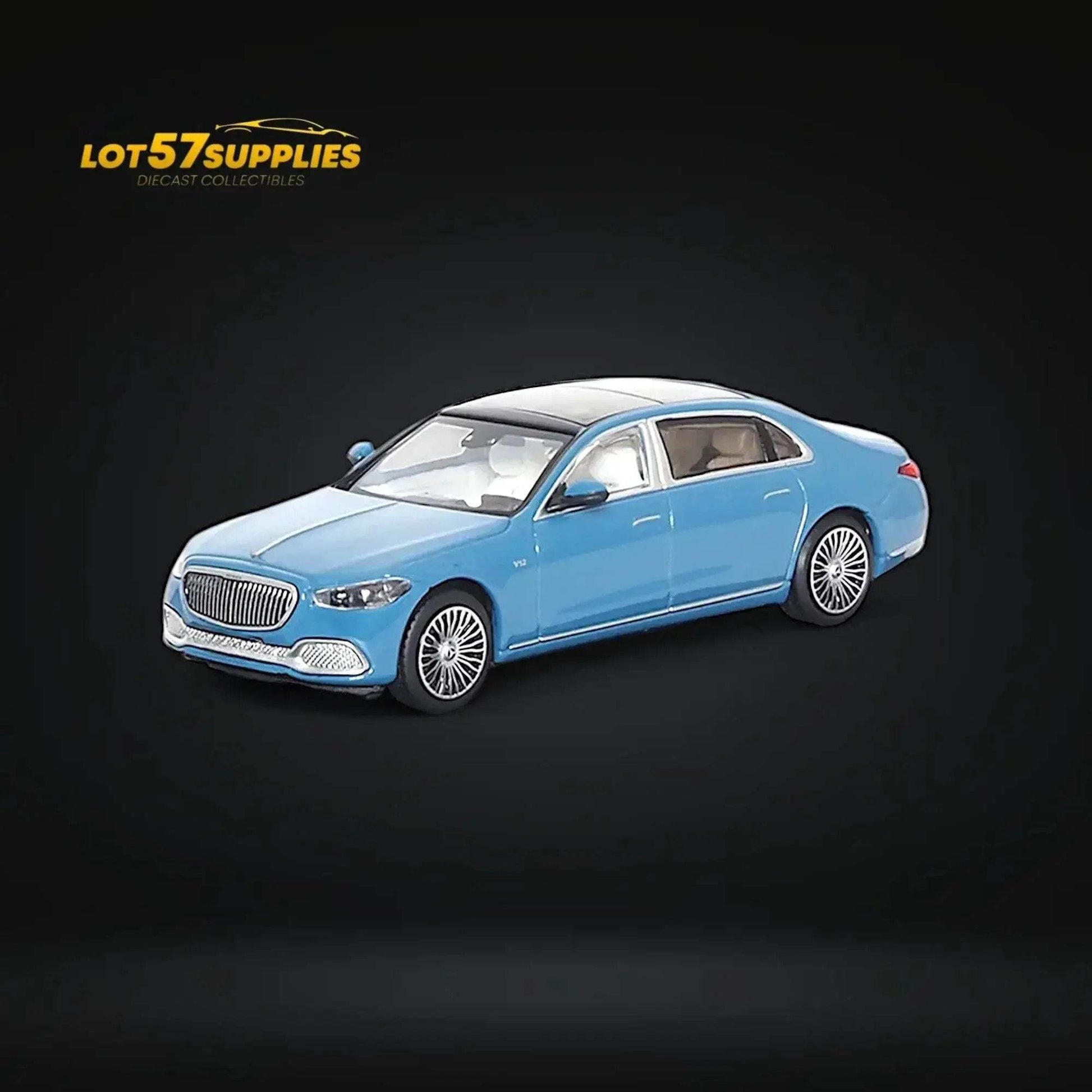 AR BOX 2021 Mercedes-Benz Maybach W223 Blue Licensed Product 1:64 - ToylandEU