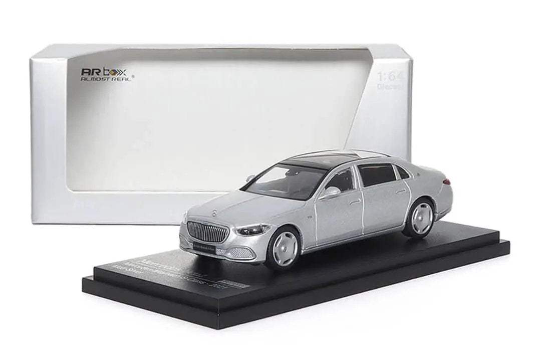 AR BOX 2021 Mercedes-Benz Maybach W223 Matte Silver Licensed Product 1:64 - ToylandEU