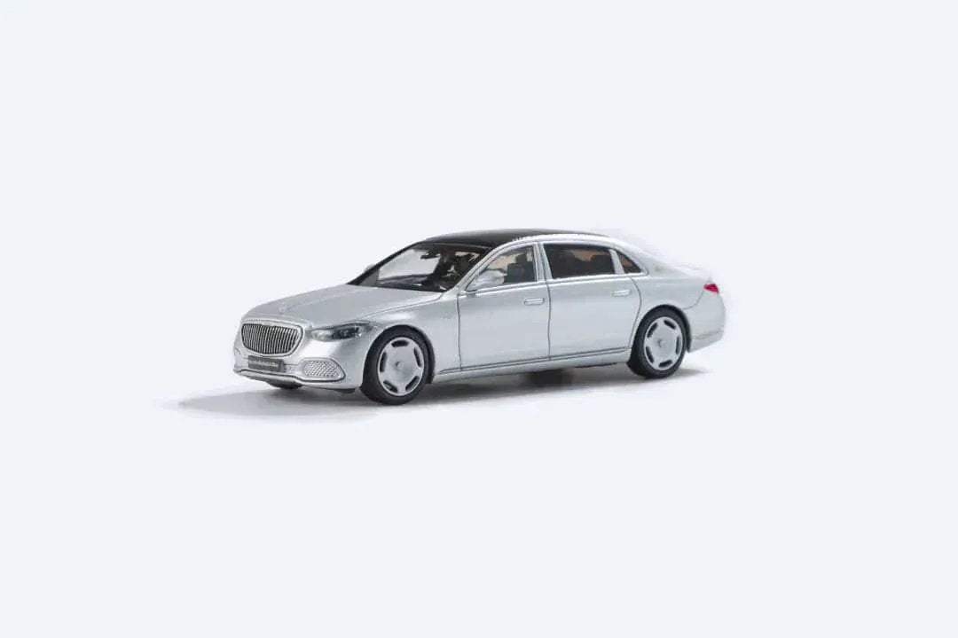 AR BOX 2021 Mercedes-Benz Maybach W223 Matte Silver Licensed Product 1:64 - ToylandEU
