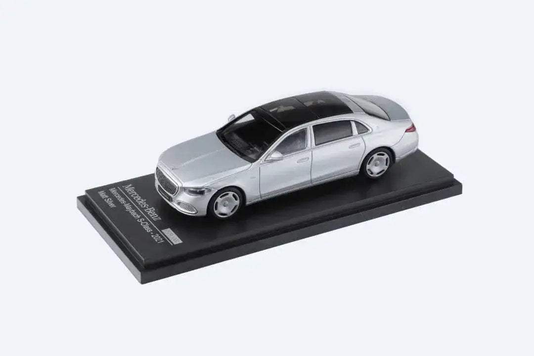 AR BOX 2021 Mercedes-Benz Maybach W223 Matte Silver Licensed Product 1:64 - ToylandEU