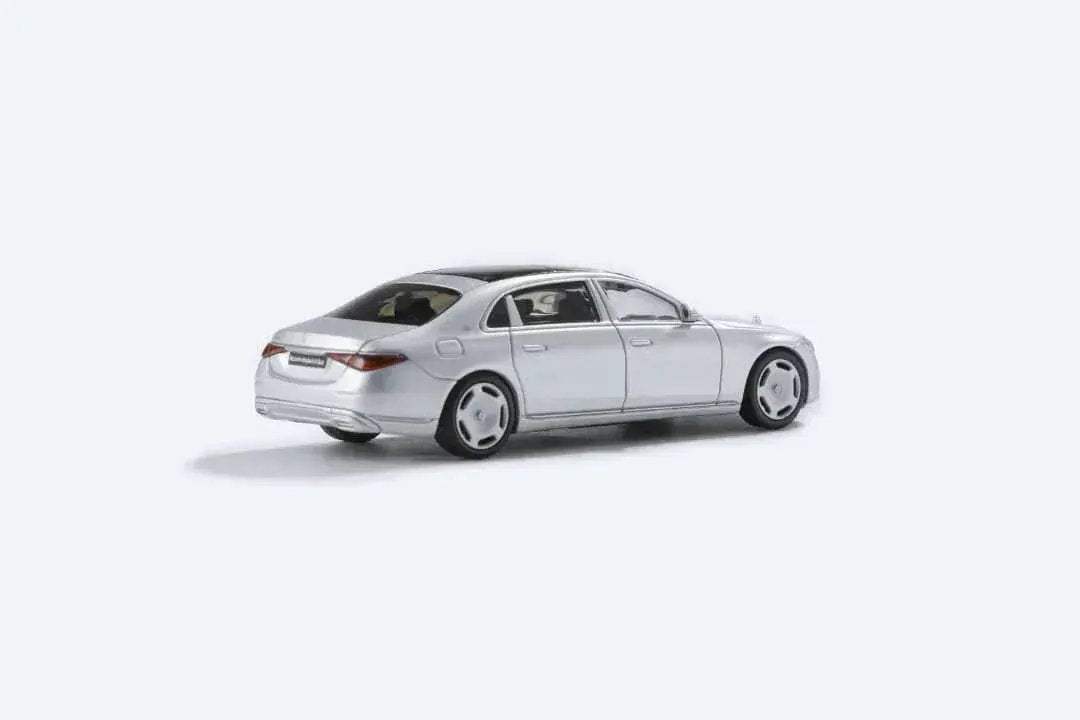 AR BOX 2021 Mercedes-Benz Maybach W223 Matte Silver Licensed Product 1:64 - ToylandEU