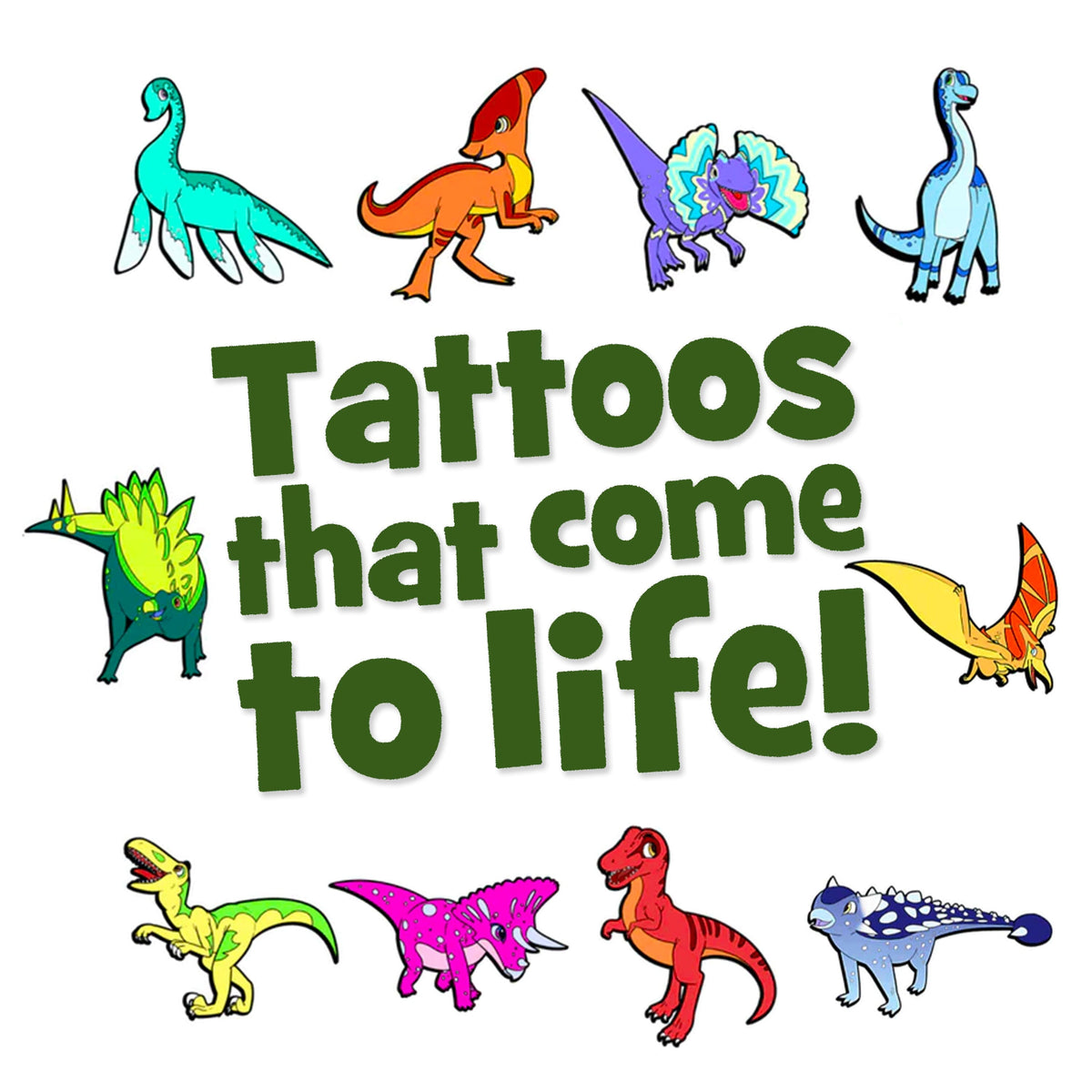 AR Tattoos | Jurassic Dinosaur Design | Toylandeu™