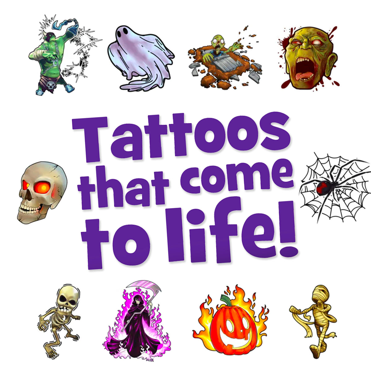 AR Temporary Tattoo | 3D Animated Characters | Toylandeu™