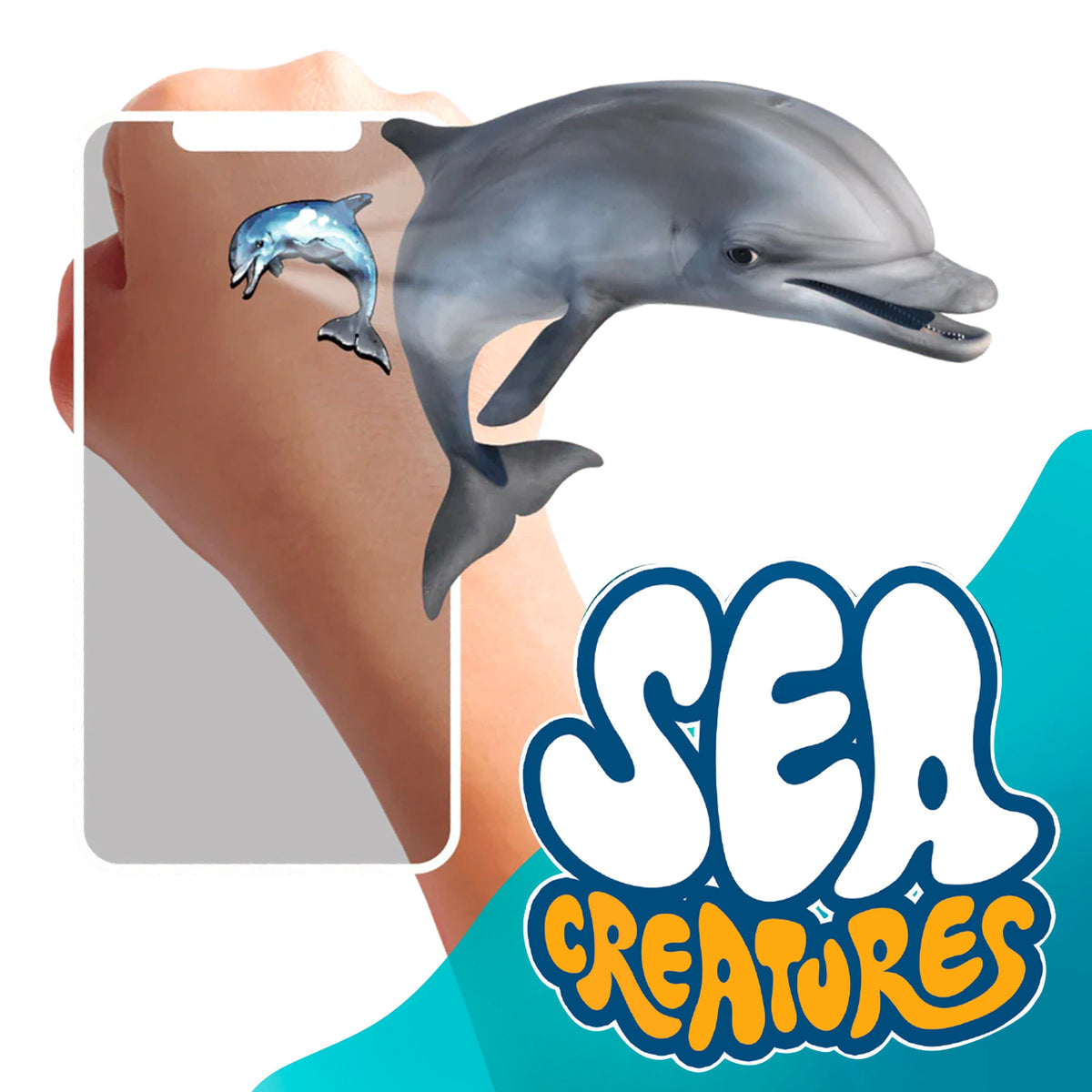 AR Temporary Tattoos | 3D Animated Sea Creatures | Toylandeu™