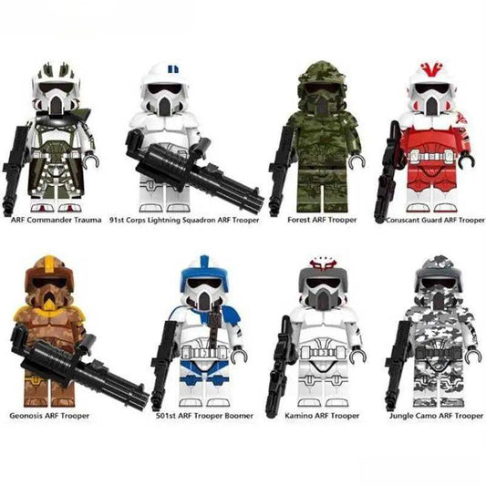 ARF Clone Troopers Set of 8 | Lego Star Wars Custom Minifigures - Minifigure Toys