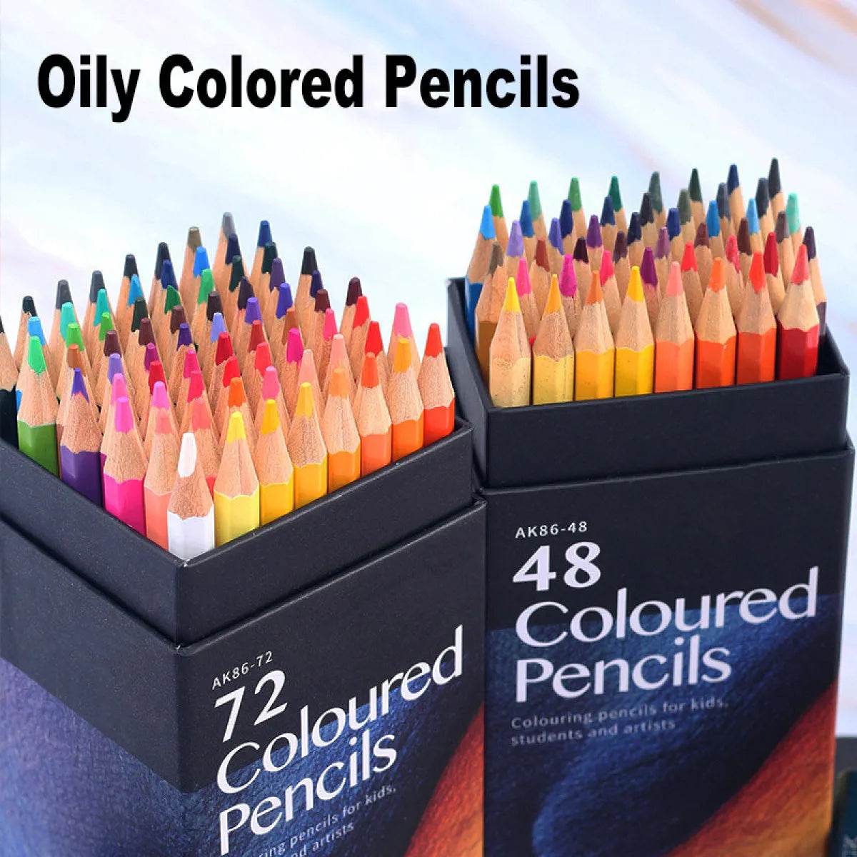 ARJTRACK Professional Oil Wood Pencils Soft Watercolor Pencils - ToylandEU