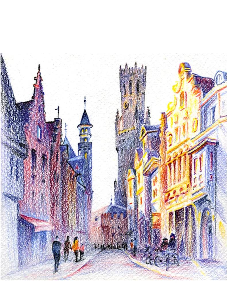 ARJTRACK Professional Oil Wood Pencils Soft Watercolor Pencils - ToylandEU