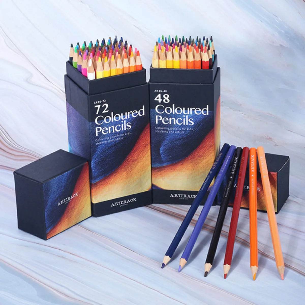ARJTRACK Professional Oil Wood Pencils Soft Watercolor Pencils - ToylandEU