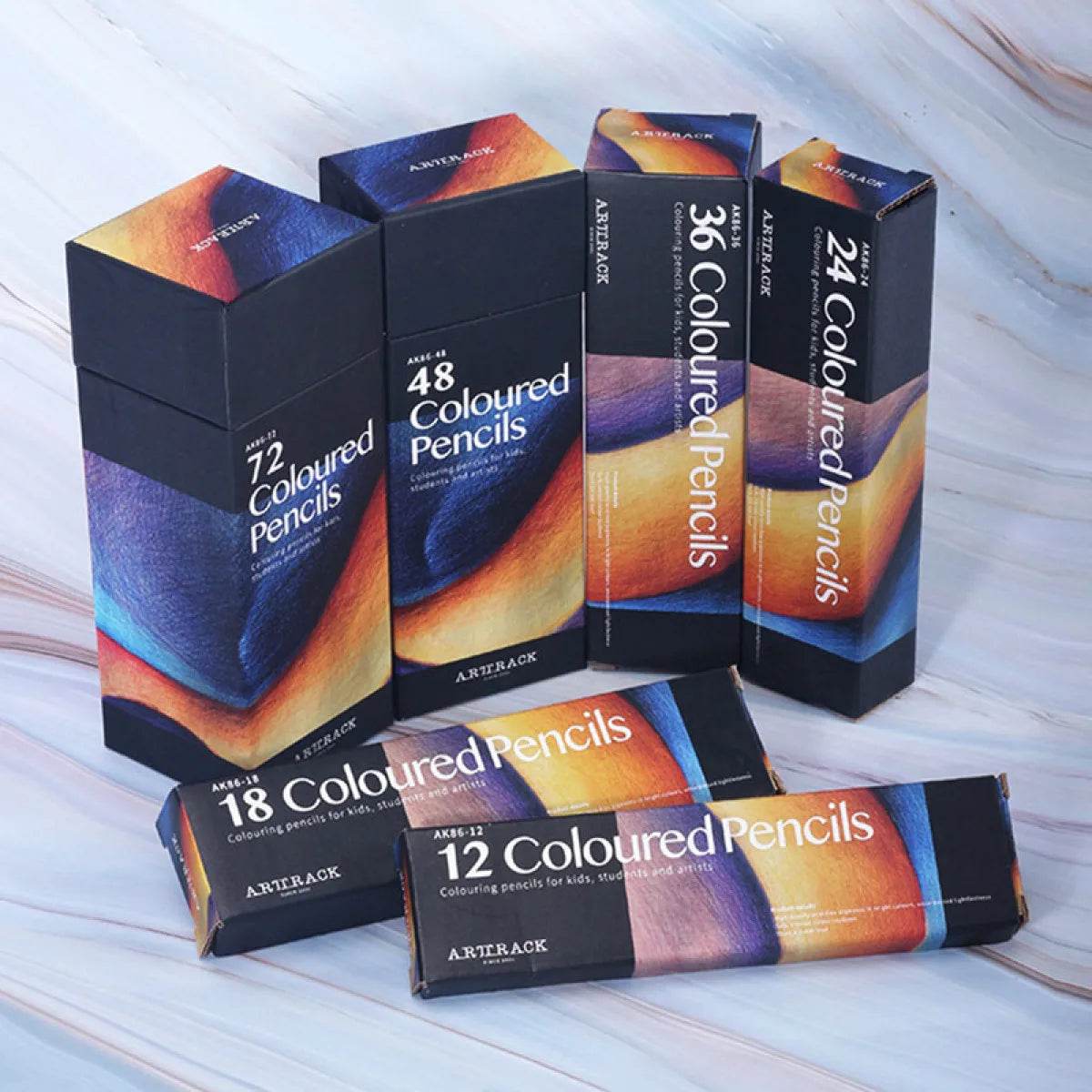 ARJTRACK Professional Oil Wood Pencils Soft Watercolor Pencils - ToylandEU