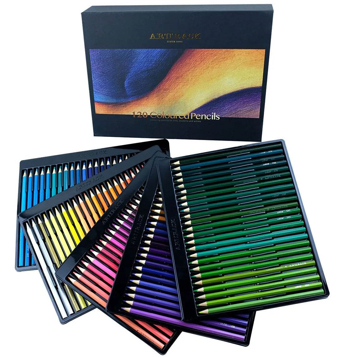 ARJTRACK Professional Oil Wood Pencils Soft Watercolor Pencils - ToylandEU