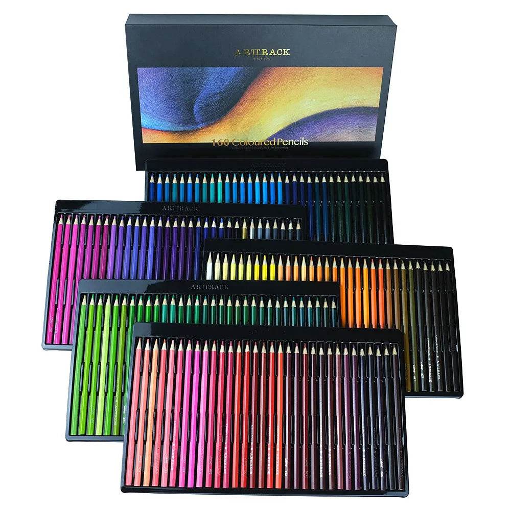 ARJTRACK Professional Oil Wood Pencils Soft Watercolor Pencils - ToylandEU