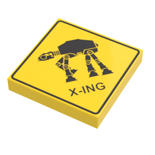 LEGO AT-AT Xing Sign Custom Printed Tile Collectible - ToylandEU