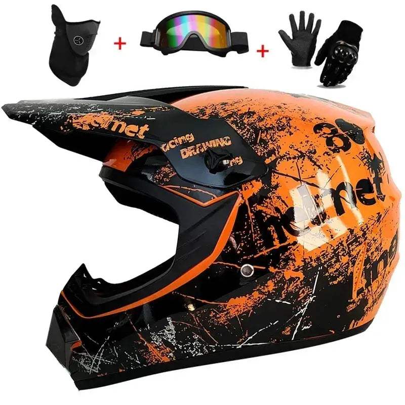 ATV Off Road Full Face Helmet For All Ages Protection - ToylandEU