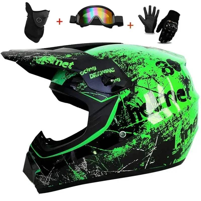 ATV Off Road Full Face Helmet For All Ages Protection - ToylandEU