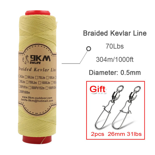 High Strength 100% DuPont Braided Kevlar Line - Versatile Outdoor Utility Rope ToylandEU.com Toyland EU