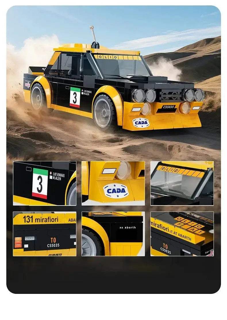 Abarth Racing Car 1:24 Model Kit Building Blocks Toy - ToylandEU