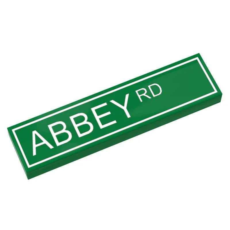 Abbey Road LEGO Street Sign 1x4 Tile Custom Printed - ToylandEU
