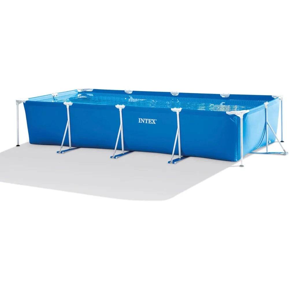 Above-Ground Swimming Pool Set, Rectangular Frame 14.75ft x 86in x 33in - ToylandEU