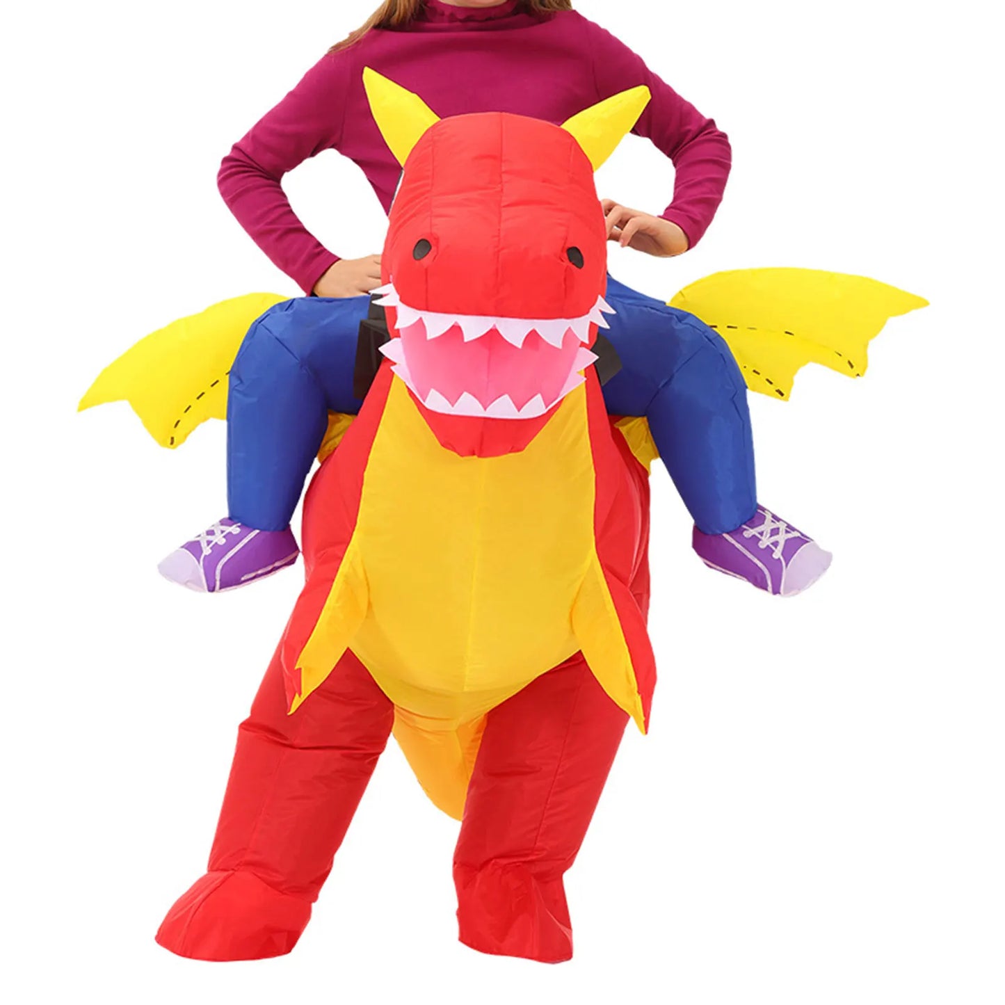 Inflatable Horse Costume | Ride On Design | Battery Powered | Adult Unisex