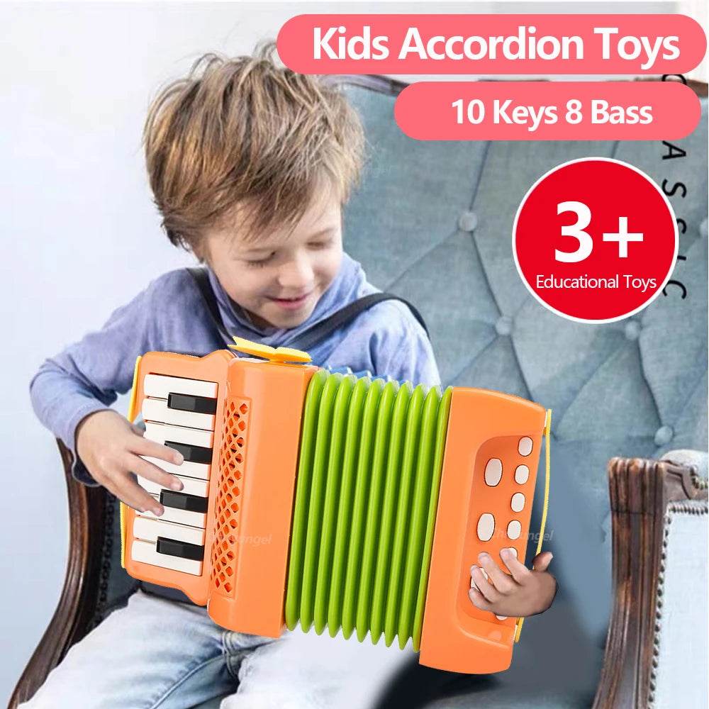 Accordion for Kids Musical Indoor and Outdoor Playing Educational Toys Gifts for Toddlers Boys and Girls - ToylandEU