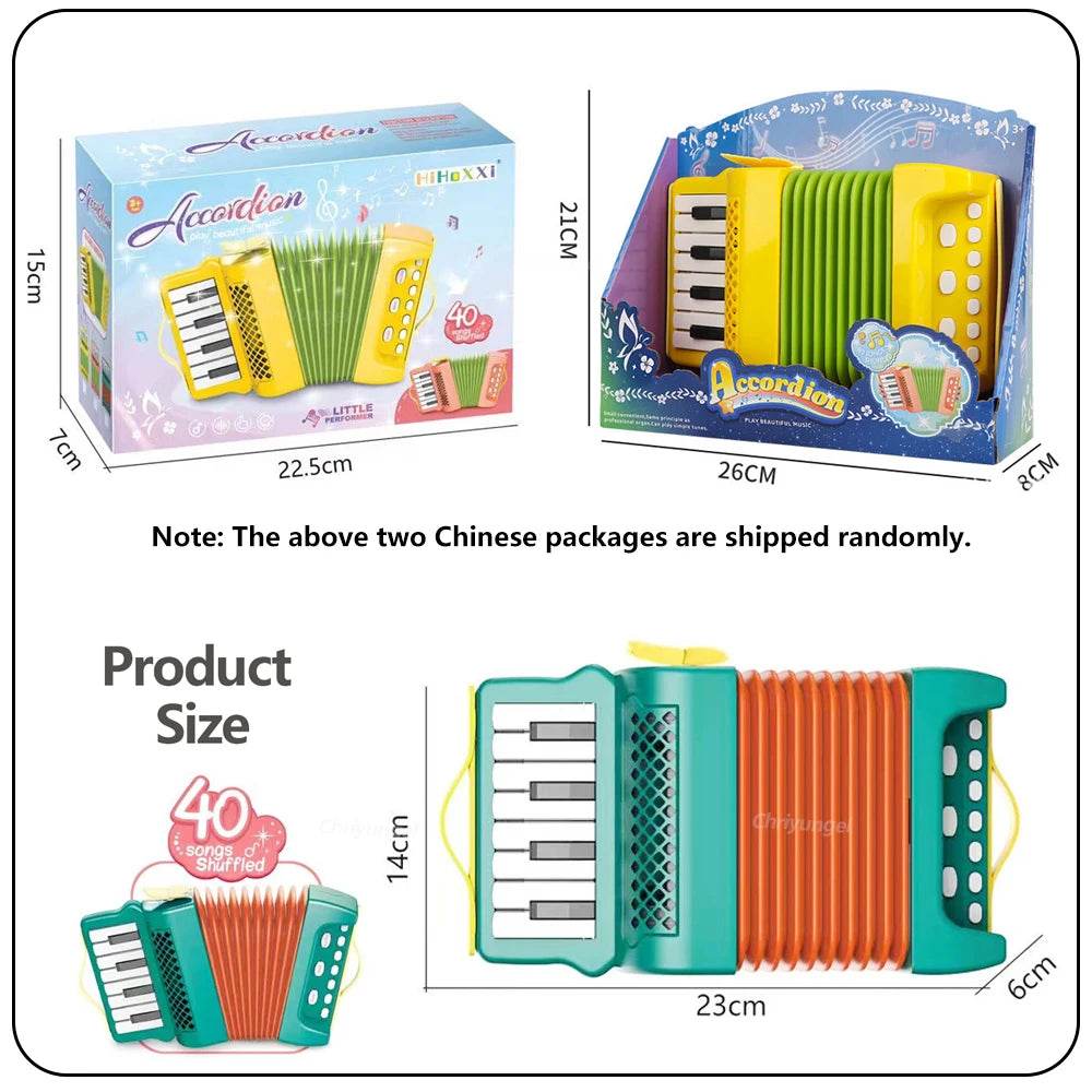Accordion for Kids Musical Indoor and Outdoor Playing Educational Toys Gifts for Toddlers Boys and Girls - ToylandEU