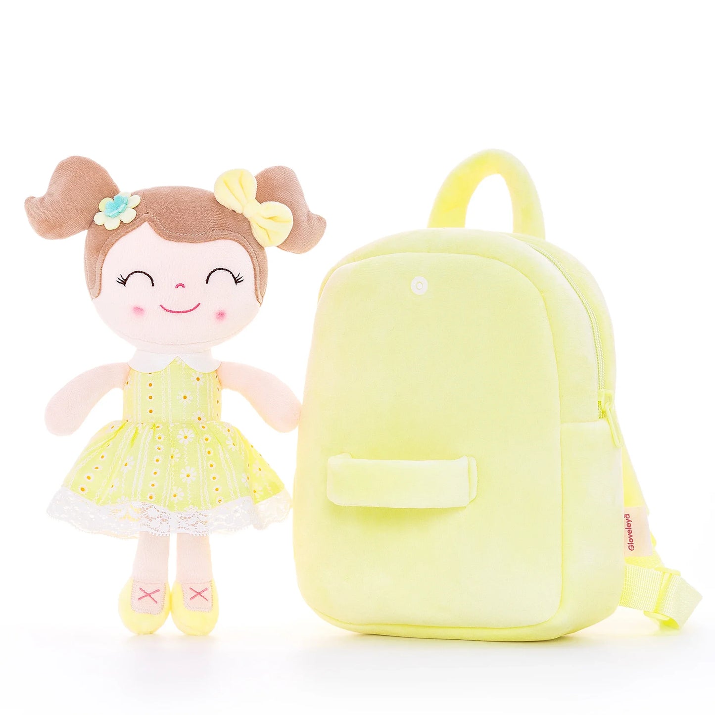 Adorable Plush Doll Backpack for Kids – Gloveleya Gift for Girls