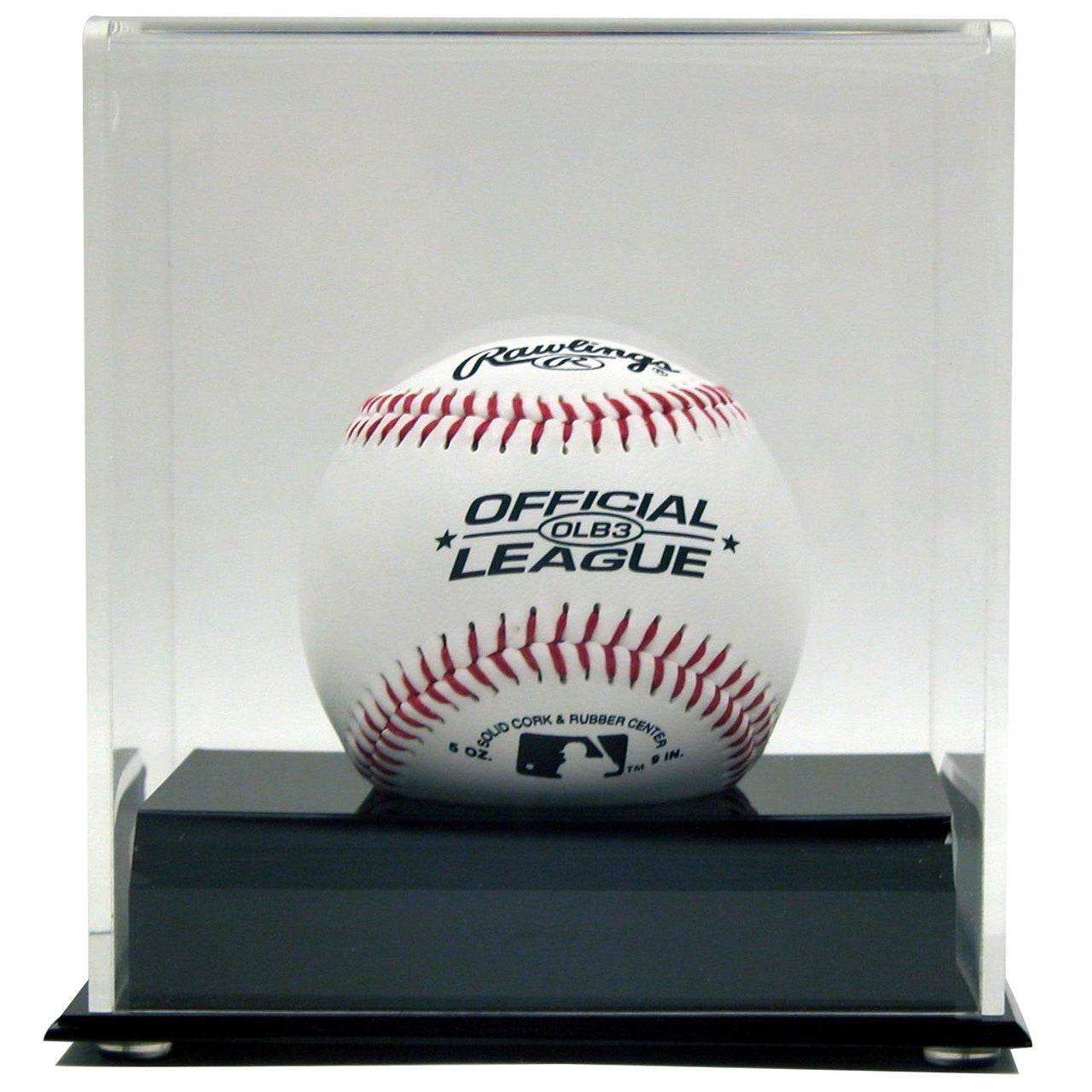 Acrylic Baseball Display Case With Clear Cover Black Base - ToylandEU