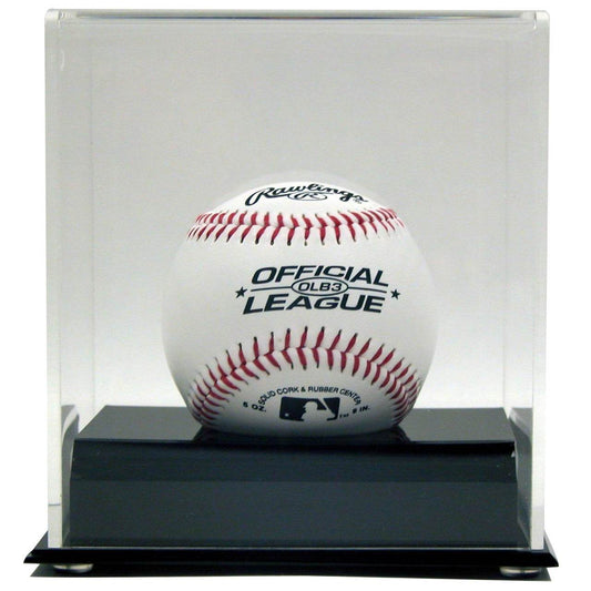 Acrylic Baseball Display Case With Clear Cover Black Base - ToylandEU