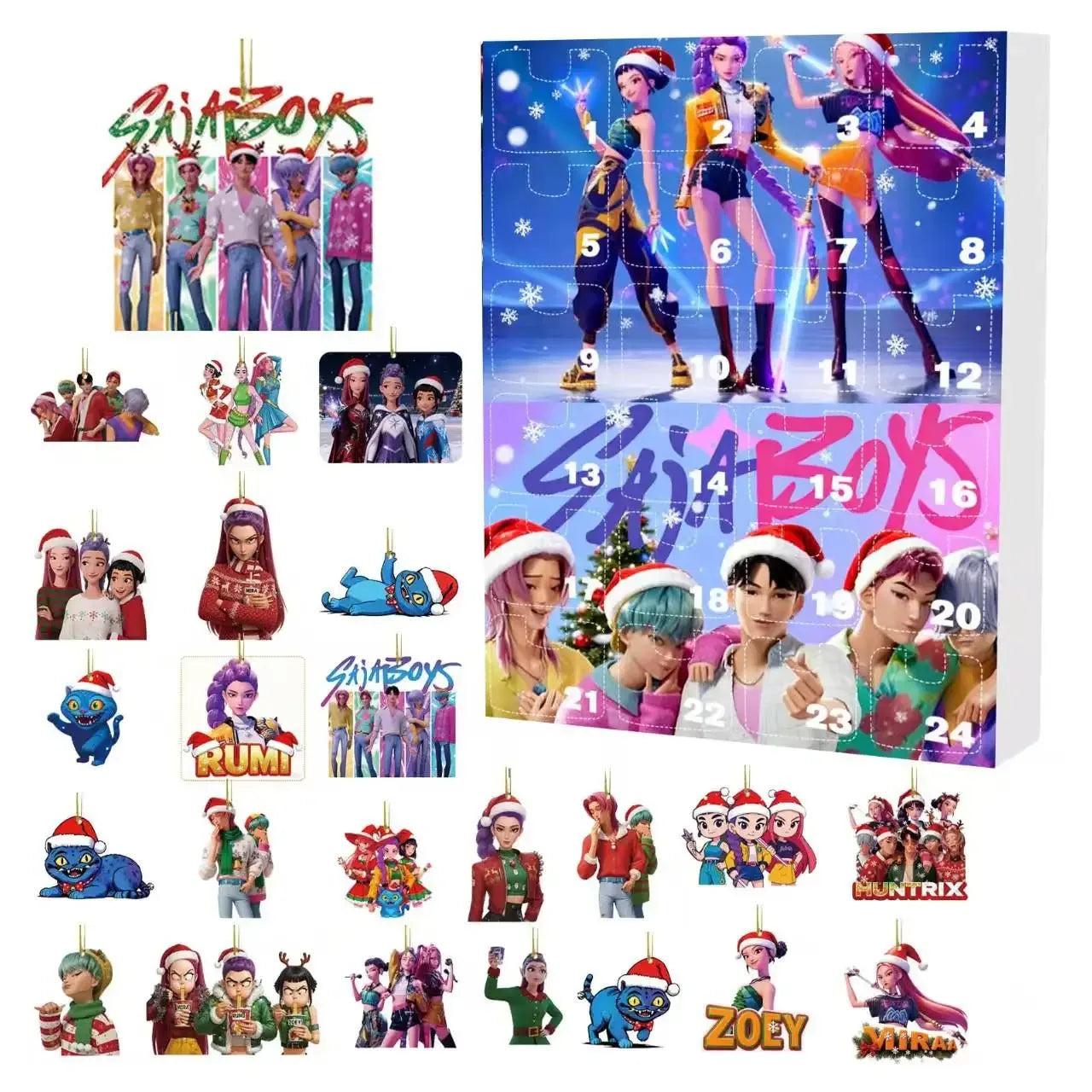 Acrylic Demon Hunter Advent Calendar Cute Kpop Ornament - ToylandEU